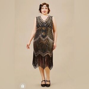 Babeyond Plus Size 1920s Flapper Dress!